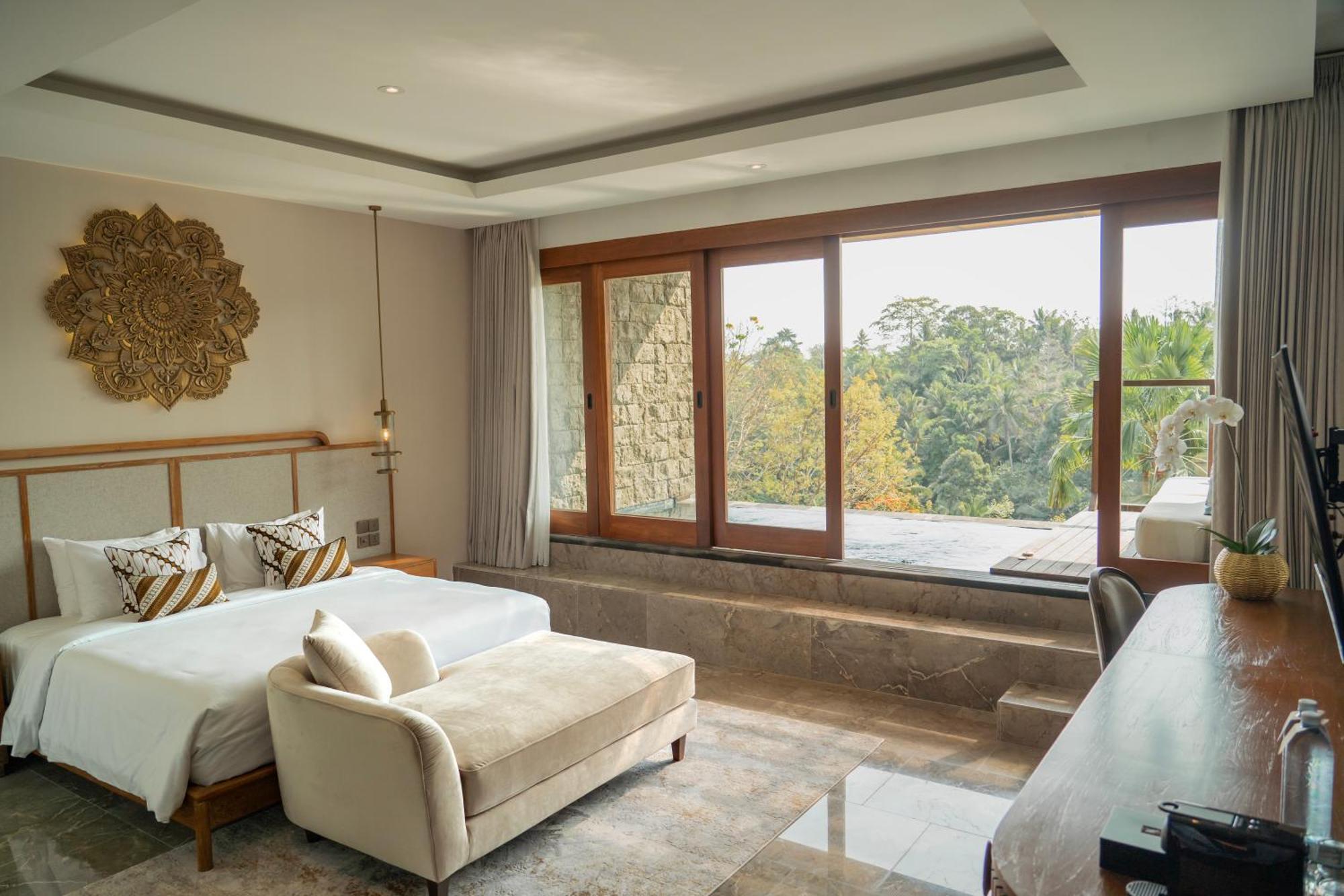 Goya Boutique Resort Ubud Esterno foto A bedroom at the hotel
