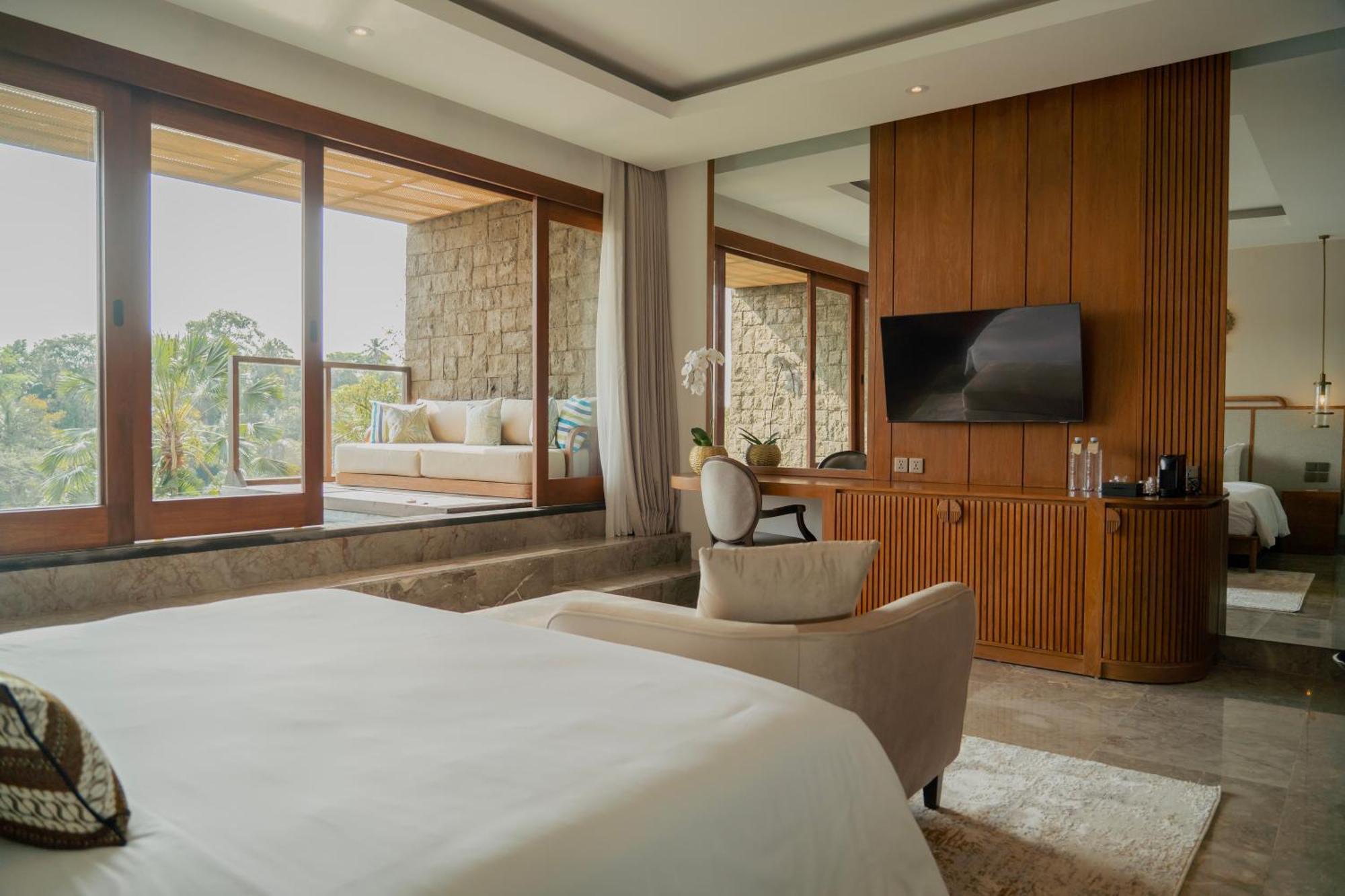 Goya Boutique Resort Ubud Esterno foto A bedroom at the hotel